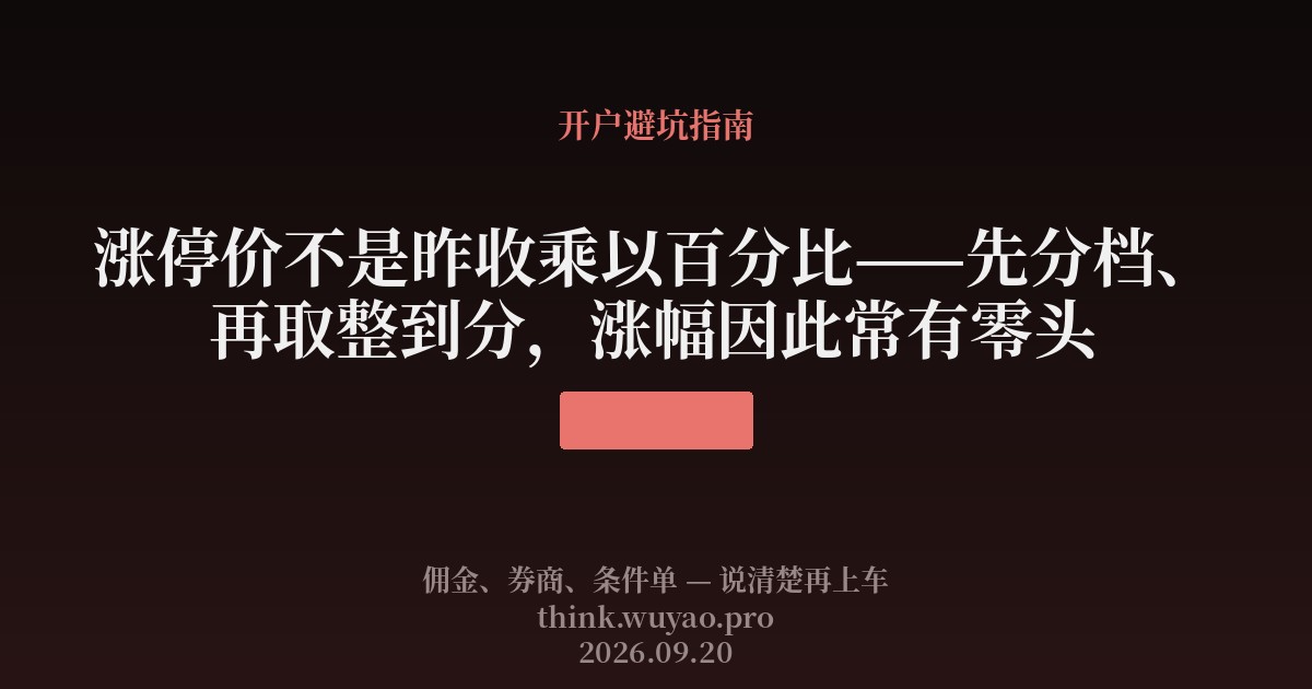 涨停价不是昨收乘以百分比