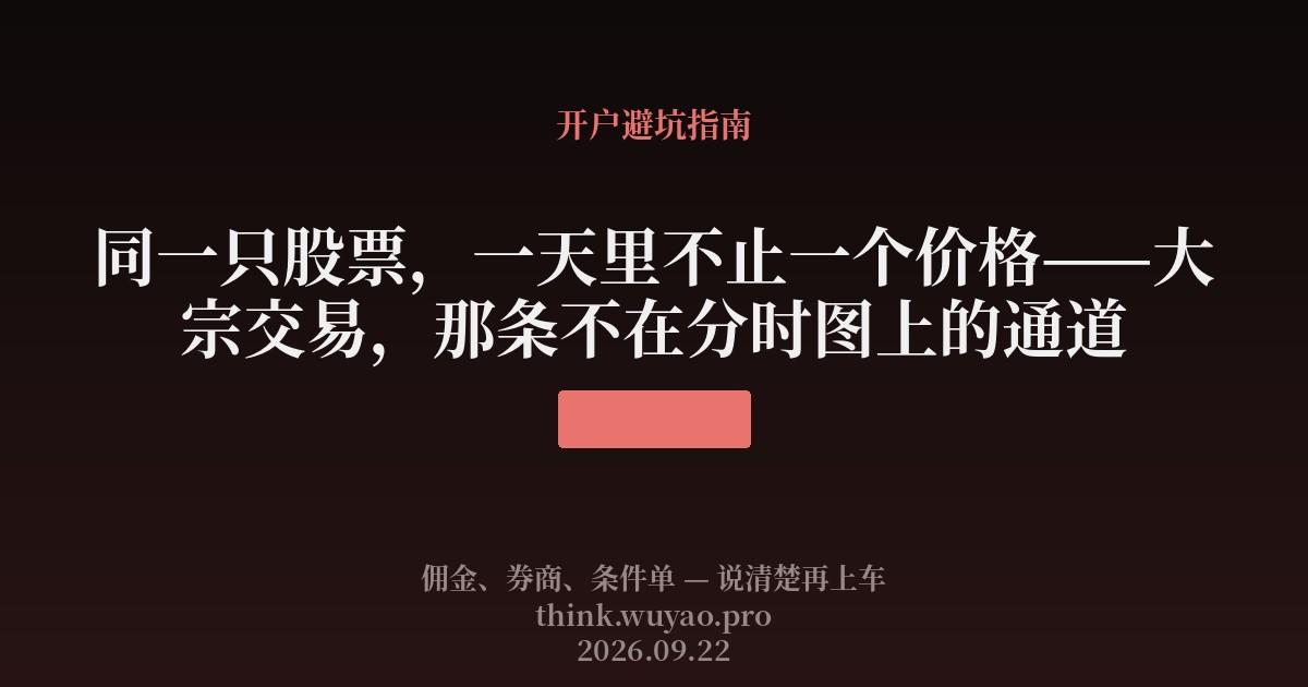 同一只股票,一天里不止一个价格
