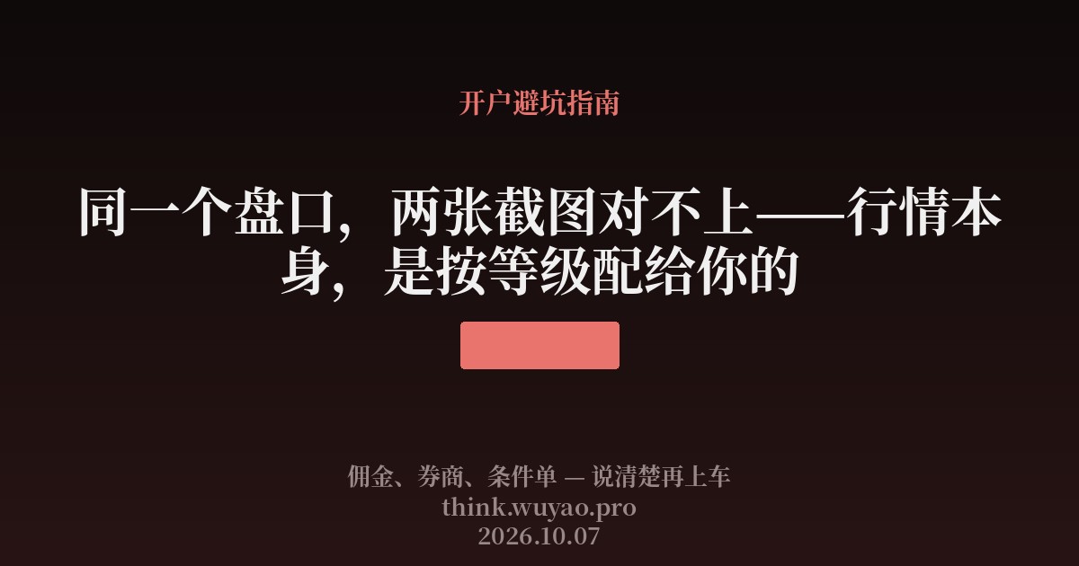 同一个盘口，两张截图对不上